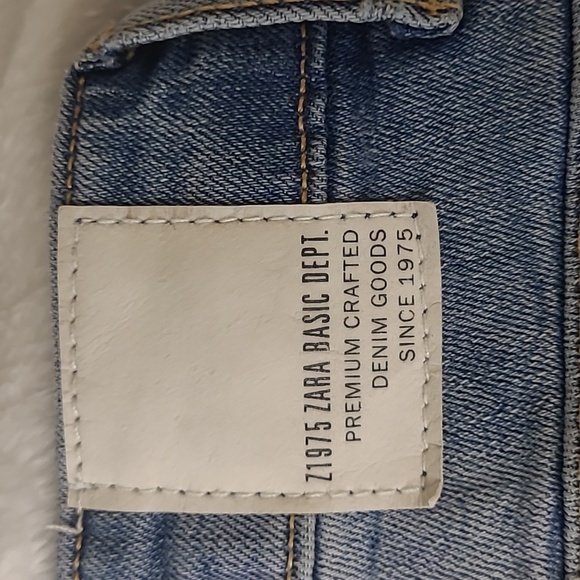 Zara Badic denim Jean with pearl detail - Picture 6 of 9